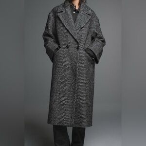 Xception Vintage Canadian made oversized L XL wool blend coat tweed